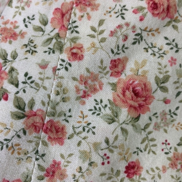 Spring Time Roses Covered Button Lined Blazer  L - Picture 6 of 6